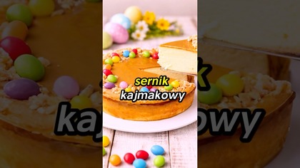 Ten Sernik Kajmakowy to absolutny KRÓL Wielkanocy!  #sernik #wielkanoc #przepis #shorts