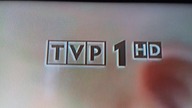 Żałobne logo TVP1 HD (15. 02. 2019)