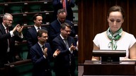 Żona Bosaka o krok od płaczu w Sejmie.  Przy was karmiłam noworodka