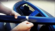 Oklejanie dachu samochodu folią CARBON 4D (WRAP CAR ROOF) Fiat Punto