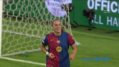 Polsat Sport 2 - Zapowiedź meczu piłkarskiej Ligi Mistrzyń z udziałem Ewy Pajor (27. 03. 2025)