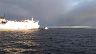 Holowanie promu w Porcie Gdynia