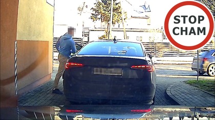 Zablokował wyjazd z parkingu - nie było gdzie stanąć #2152 Wasze Filmy