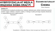 ZADANIE 33 CKE HYBRYDYZACJA ATOMÓW C, WIĄZANIA SIGMA I PI