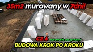 Dom 35m2 w 7 dni.  Jak prawidłowo murować 35m2.  Dom 35m2 murowany z antresolą.  Cz.  6.