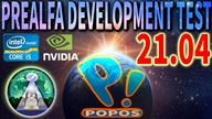 Linux PoP OS 21. 04 COSMIC Test najnowszej wersji dewelopperskiej systemu z system76 Żywy sprzęt
