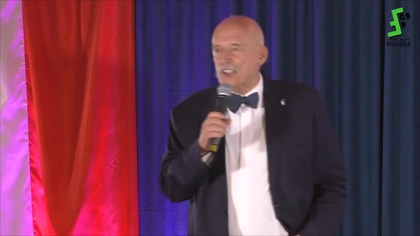Janusz KORWIN-Mikke: Sukces G. Brauna - teraz potrzeba Pinocheta, wystąpienie na Wieczorze Wyborczym