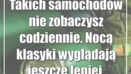 Takich samochodów nie zobaczysz codziennie.  Nocą klasyki wyglądają jeszcze lepiej.  Zdjęcia