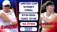 ŚWIĄTEK & KERBER - LIVE - FINAŁ UNITED CUP - 07. 01. 2024r.