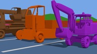 Construction Machines Vehicles for Kids and babies | Kolory dla Dzieci Koparki bajka