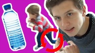 BOTTLE FLIP CHALLENGE po polsku Z BRATEM!