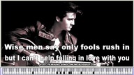 Elvis Presley - I Cant Help Falling In Love With You -karaoke songs with lyrics 60s and 70s