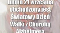 Lublin: 21 września obchodzony jest Światowy Dzień Walki z Chorobą Alzheimera