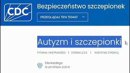 WAŻNY KOMUNIKAT OD CDC
