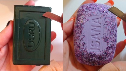Soap Carving ASMR Relaxing Sounds no talking Satisfying ASMR Video