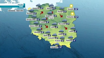 Prognoza pogody na Polsat News (12. 01. 2022)