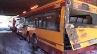 Pożar autobusu na Trasie Łazienkowskiej
