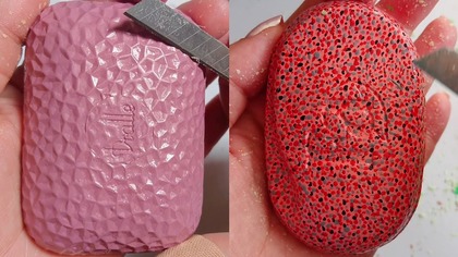 Soap Carving ASMR Relaxing Sounds no talking Satisfying ASMR Video #soapcarving #soapcuttingvideo