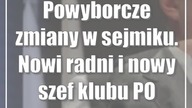 Powyborcze zmiany w sejmiku.  Nowi radni i nowy szef klubu PO
