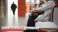 Wzrost zakażeń na COVID i grypę w Polsce [Serwis informacyjny, KSTV Info]