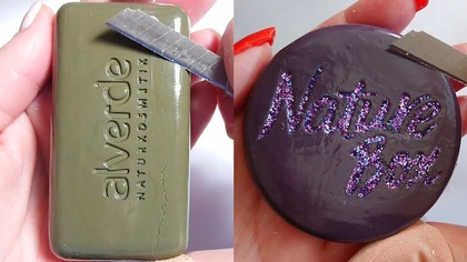 Soap Carving ASMR Relaxing Sounds no talking Satisfying ASMR Video #soapcarving #soapcuttingvideo