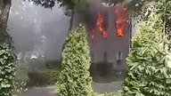 Wyskoczył oknem w czasie pożaru 13 Cze 2016