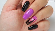 Landscape nails art tutorial / ombre hybrydami / FunLac