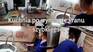 Szybkie ogarnianie kuchni po wymianie kranu Uporządkowana