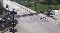Wypadek na przejeździe kolejowym