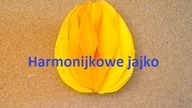 Harmonijkowe jajko z papieru