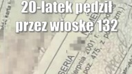 20-latek pędził przez wioskę 132 km/h.  Rekordowa kara