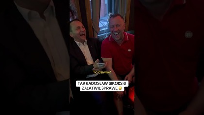 TAK RADOSŁAW SIKORSKI ZAŁATWIŁ SPRAWĘ W 20 SEKUND