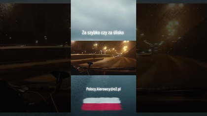 Za szybko na śniegu i BAM! Pełny poślizg!  #polscykierowcy #slippery #winterdrive