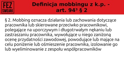 Szkolenie z zakresu stresu, mobbingu, wypalenia oraz wykluczenia zawodowego w organizacji