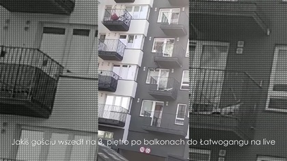 Po balkonach do Łatwogangu na live