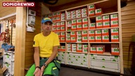 812. Wielki regał ze sklejki na wkręty do drewna