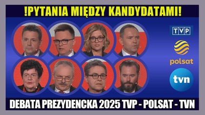 Pytania wzajemne - Debata TVP, TVN i Polsatu w Końskich [Skrót]