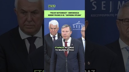 Politycy Konfederacji Korony Polskiej: Polexit od wczoraj powinien być na stole #shorts