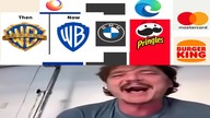Pedro Pascal crying at oversimplifed logos