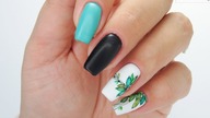 Green nails leaf / inails dobrarada