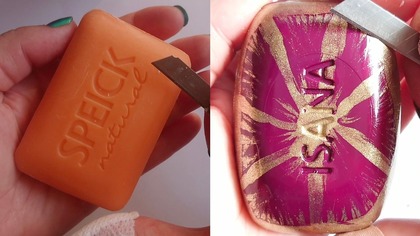 Soap Carving ASMR Relaxing Sounds no talking Satisfying ASMR Video