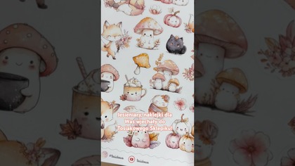 Grzybowe liski - nowe naklejki do planowania, journalingu i scrapbookingu! 