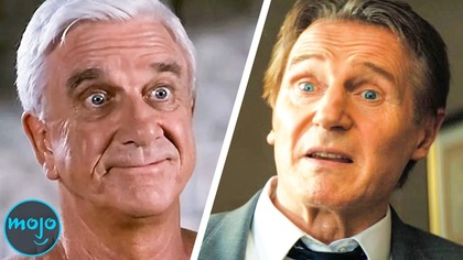 Top 10 Funniest Liam Neeson Moments Vs Top 10 Funniest Leslie Nielsen Moments