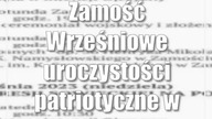 Zamość: Wrześniowe uroczystości patriotyczne w Zamościu