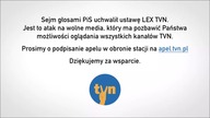 Lex TVN.  Apel do prezydenta Andrzeja Dudy o weto ws.  ustawy #LexTVN