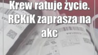 Krew ratuje życie.  RCKiK zaprasza na akcje terenowe