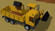 #Fairy tale Excavator | Yellow #EXCAVATOR and truck loading the ground - street vehicles Work hard