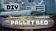 DIY Pallet Bed / Zrób to sam łóżko z palet