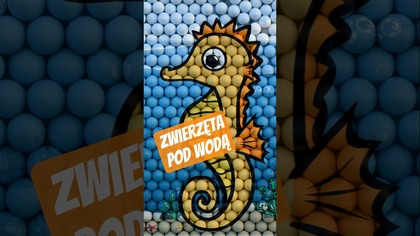 Zwierzęta pod wodą z piłek - konik morski