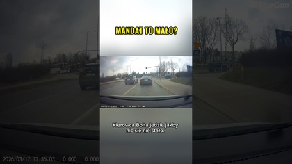 Czerwone? On jedzie  Sekundy od tragedii! #polskiekierowcy #dashcam #wypadek #bolt